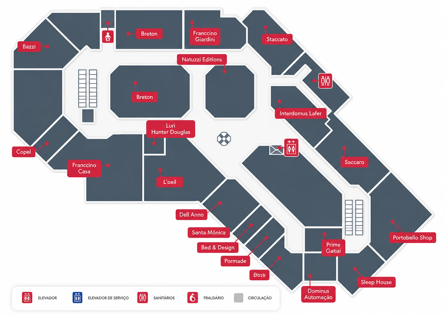 Mapa do Piso 1