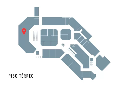 Localização da loja Artefacto no mapa do D&D Shopping