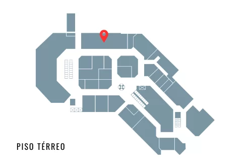 Localização da loja Brentwood no mapa do D&D Shopping