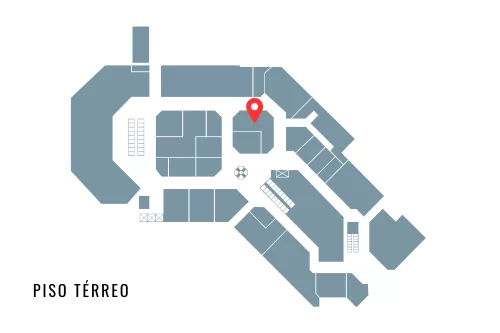 Localização da loja Florense no mapa do D&D Shopping