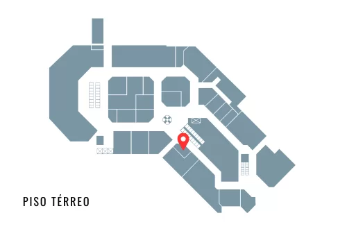 Localização da loja Lepri Cerâmicas no mapa do D&D Shopping