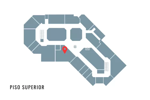 Localização da loja L'Oeil no mapa do D&D Shopping