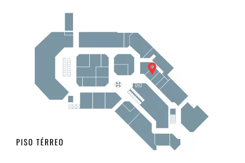 Localização da loja Mosarte & Co. no mapa do D&D Shopping