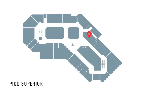 Localização da loja Natuzzi Dreams no mapa do D&D Shopping