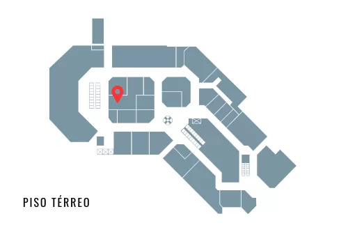Localização da loja Ornare no mapa do D&D Shopping