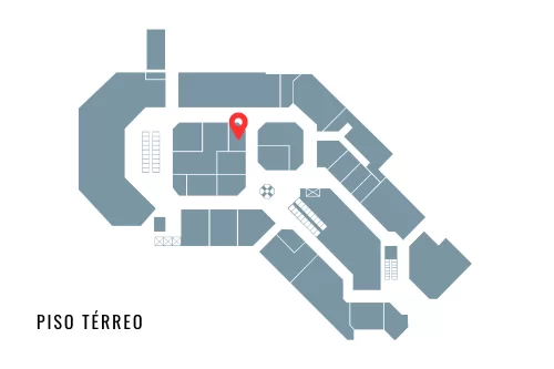 Localização da loja St. James no mapa do D&D Shopping