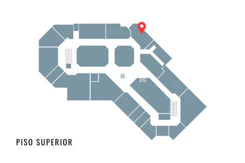 Localização da loja Staccato no mapa do D&D Shopping